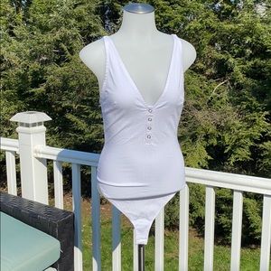 Free people Larissa Bodysuit White size XSmall and Small